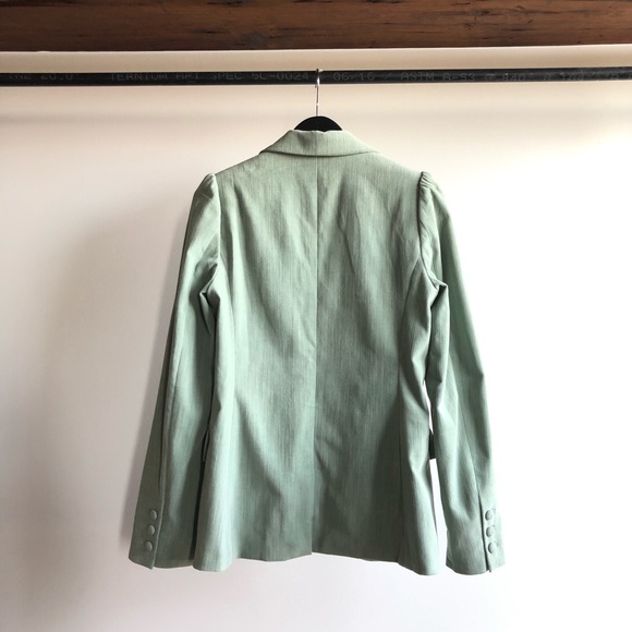 - frame velvet sage blazer - Picture 2 of 4